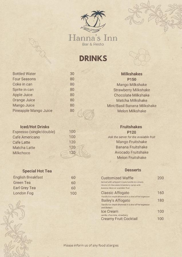 Hanna'S Inn, Ел Нидо Екстериор снимка